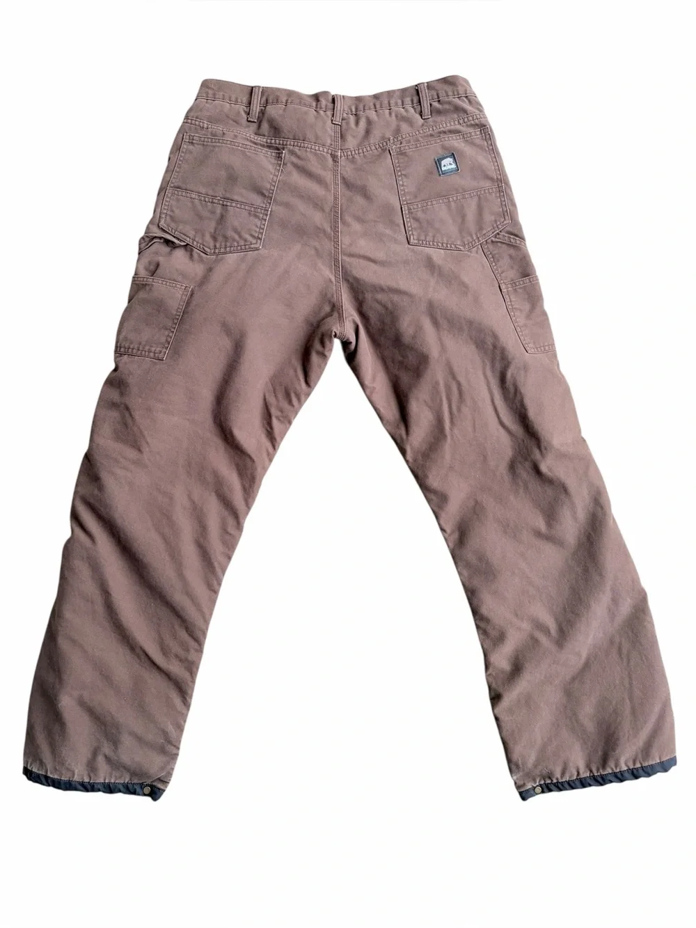 Berne Mens Highland Washed Duck Insulated Cargo-Style Work Pants